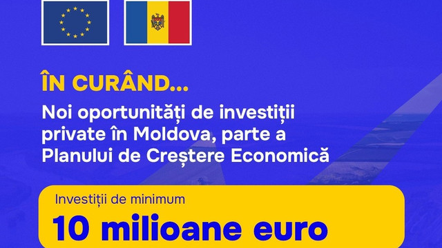 Uniunea Europeană va lansa un apel pentru investitorii interesați să contribuie la dezvoltarea economică a Republicii Moldova Uniunea Europeană va lansa un apel pentru investitorii interesați să contribuie la dezvoltarea economică a Republicii Moldova