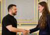 Ministra de externe a României, Oaia Țoiu, a discutat cu Volodimir Zelenski despre parcursul european al Ucrainei și al Republicii Moldova 