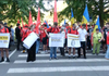 PSRM a protestat în fața Guvernului. Daniel Vodă: „Minciuna și scandalul nu țin loc de argumente. Oamenii nu pot fi păcăliți cu o sacoșă și vorbe goale” 