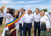 FOTO | Dorin Recean, la festivalul de la Ialoveni: „Oamenii știu că mergem pe calea corectă – spre Uniunea Europeană, alături de România”