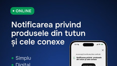 ANSP a lansat un serviciu digital pentru notificarea produselor din tutun
