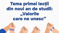 Prima lecție din anul de studii 2025-2026, cu genericul „Valorile care ne unesc”, obligatorie în toate școlile din Republica Moldova 