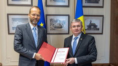 Igor Grosu, întrevedere cu ambasadorul UE la final de mandat: „În parcursul nostru european, am avut un sprijin constant din partea lui Jānis Mažeiks”