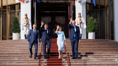 Maia Sandu, alături de liderii Franței, Germaniei și Poloniei: „Prezența voastră aici arată nu doar sprijin pentru R. Moldova, ci și faptul că proiectul european continuă, iar noi suntem parte din el” (FOTO) 