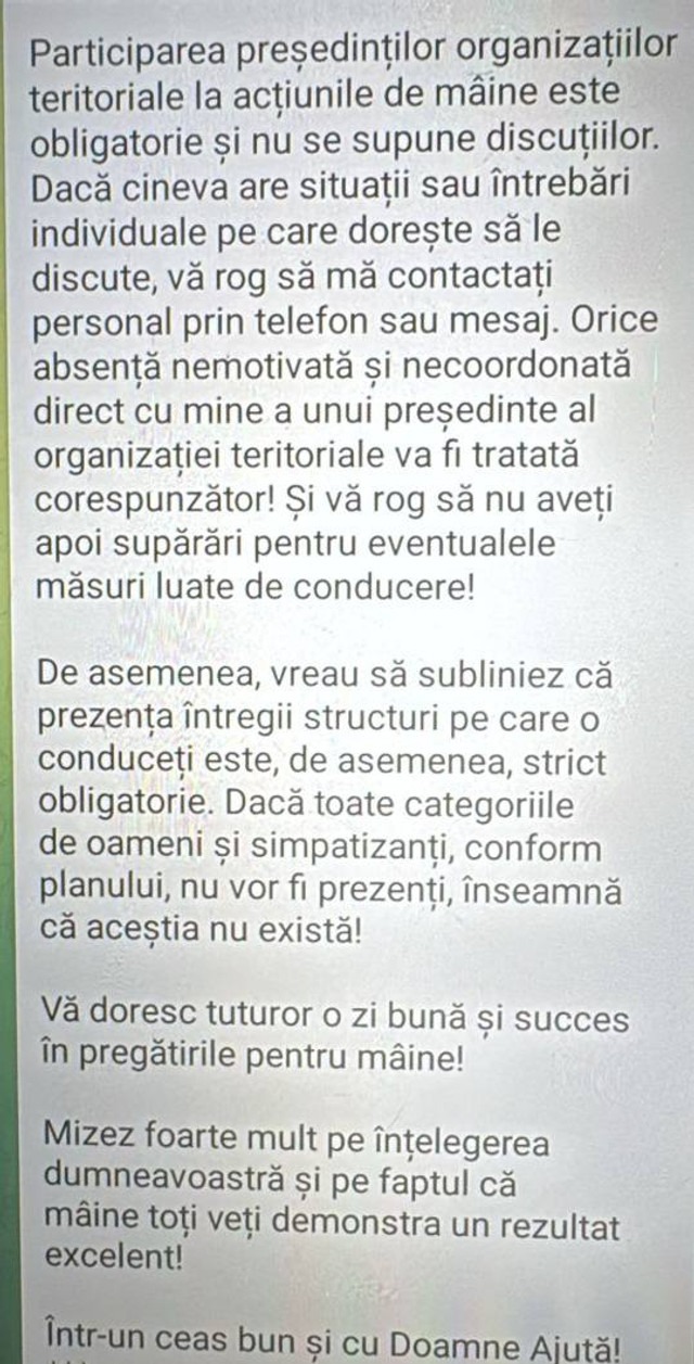 FOTO | Poliția anunță că deține probe precum că persoanele sunt intimidate și obligate să participe la protestul la care cheamă mâine Șor 
