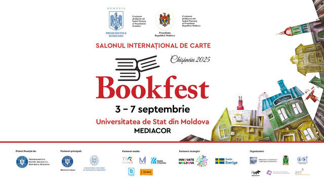 Salonul internațional de carte Bookfest revine la Chișinău, cu sprijinul financiar al DRRM și sub patronajul președinților de pe ambele maluri ale Prutului 