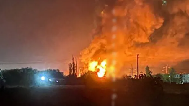 Atac „masiv” cu drone ucrainene în sudul Rusiei. Incendiu la o gară din regiunea Volgograd
