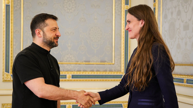 Ministra de externe a României, Oaia Țoiu, a discutat cu Volodimir Zelenski despre parcursul european al Ucrainei și al Republicii Moldova 