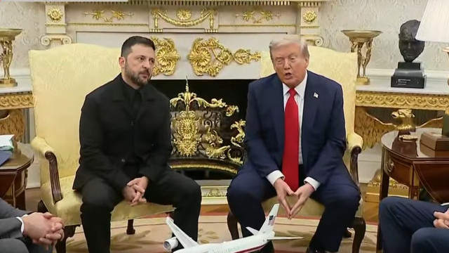 LIVE | Trump – Zelenski, întâlnirea a început. Zelenski și-a pus costum pentru prima oară de la începutul războiului – un costum negru. Primele declarații