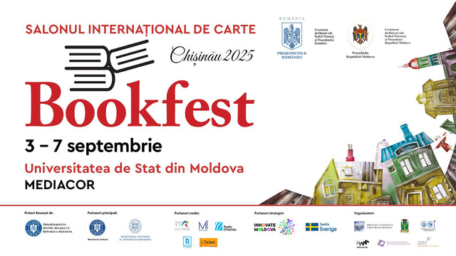 O nouă ediție a Salonului Internațional de Carte Bookfest la Chișinău sub patronajul președinților României și Republicii Moldova O nouă ediție a Salonului Internațional de Carte Bookfest la Chișinău sub patronajul președinților României și Republicii Moldova