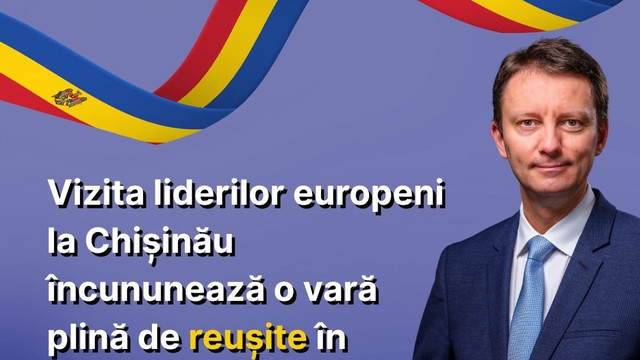 Siegfried Mureșan: „Vizita liderilor europeni la Chișinău încununează o vară plină de reușite în relația UE – RM, spre nefericirea Federației Ruse” Siegfried Mureșan: „Vizita liderilor europeni la Chișinău încununează o vară plină de reușite în relația UE – RM, spre nefericirea Federației Ruse”