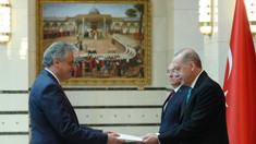 Ambasadorul Oleg Serebrian și-a prezentat scrisorile de acreditare Președintelui Turciei, Recep Tayyip Erdoğan (FOTO)