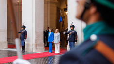 VIDEO, FOTO | Maia Sandu, întâmpinată cu onoruri militare la Roma. Președinta a avut întrevederi cu prim-ministra Giorgia Meloni și președintele Senatului italian