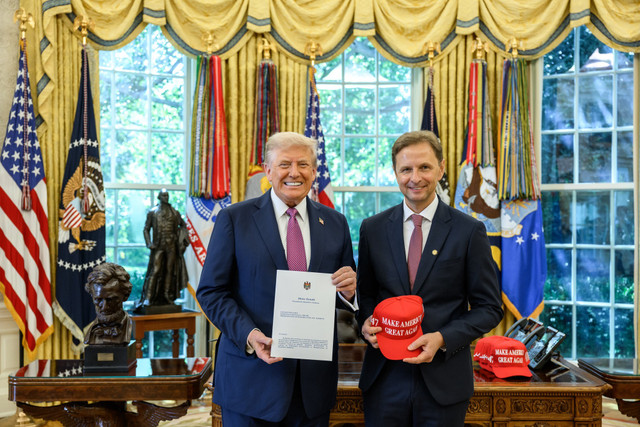 Ambasadorul Vlad Kulminski și-a prezentat scrisorile de acreditare Președintelui SUA, Donald J. Trump
