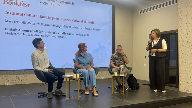 FOTO | Institutele culturale române de la Chișinău și București au organizat o masă rotundă despre revistele culturale din R. Moldova, în cadrul Bookfest 2025 FOTO | Institutele culturale române de la Chișinău și București au organizat o masă rotundă despre revistele culturale din R. Moldova, în cadrul Bookfest 2025