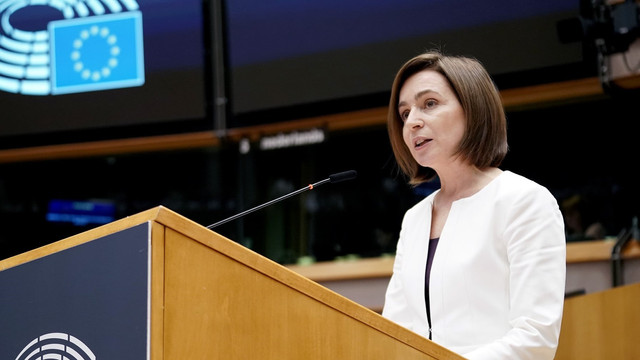 Maia Sandu va susține mâine un discurs despre apărarea democrației în plenul Parlamentului European Maia Sandu va susține mâine un discurs despre apărarea democrației în plenul Parlamentului European