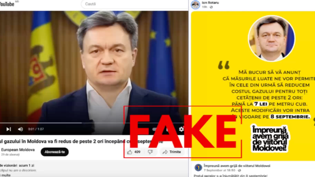 Deepfake cu Dorin Recean despre prețul la gaze, distribuit online. Daniel Vodă: „Conținutul a fost plătit pentru a răspândi minciuni” Deepfake cu Dorin Recean despre prețul la gaze, distribuit online. Daniel Vodă: „Conținutul a fost plătit pentru a răspândi minciuni”