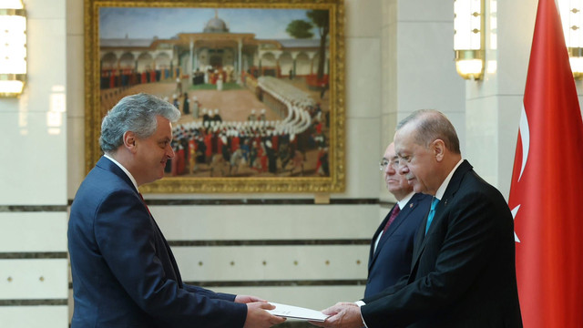 Ambasadorul Oleg Serebrian în Turcia și-a prezentat scrisorile de acreditare Președintelui Turciei, Recep Tayyip Erdoğan (FOTO)