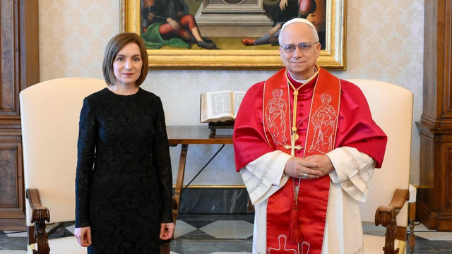 Maia Sandu, primită în audiență la Papa Leon al XIV-lea: „Sanctitatea Sa m-a asigurat că Moldova este văzută, că Moldova este auzită”