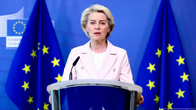 Von der Leyen, mesaj pe X: „Suntem solidari cu România. Incursiunea Rusiei în spațiul aerian românesc reprezintă, din nou, o încălcare flagrantă a suveranității UE” Von der Leyen, mesaj pe X: „Suntem solidari cu România. Incursiunea Rusiei în spațiul aerian românesc reprezintă, din nou, o încălcare flagrantă a suveranității UE”