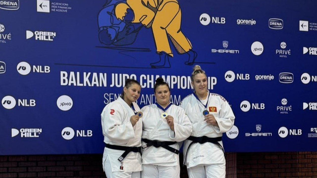 Oxana Diacenco a cucerit aurul la Campionatul Balcanic de Judo de la Kosovo