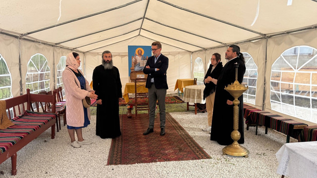 Cristian-Leon Țurcanu, la Grinăuți: „Războiul hibrid dus de Moscova aduce violență și disensiune inclusiv in viața religioasă și privată a oamenilor iubitori de pace” (FOTO) 