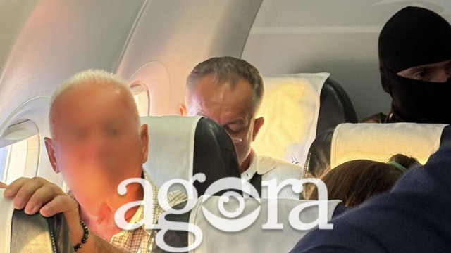 Vladimir Plahotniuc, înconjurat de mascați, zboară din Atena pentru a fi condus la Penitenciarul nr. 13 din Chișinău 