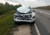Accident neobișnuit în raionul Călărași. Un autoturism a suferit avarii serioase, după a intrat în coliziune cu un cerb (Foto)