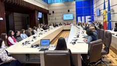 Parlamentul a găzduit studenți de la USM pentru un exercițiu de simulare a traducerii simultane 
