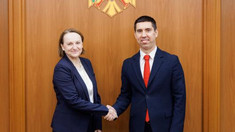 „Progresul pe calea europeană necesită eforturi zilnice din partea tuturor instituțiilor implicate”. Întrevedere a ministrului de Externe Mihai Popșoi cu ambasadoarea UE la Chișinău, Iwona Piórko