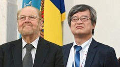 AȘM, gazda unei întâlniri istorice: James Rothman, laureat Nobel cu rădăcini basarabene, alături de Hiroshi Amano, în dialog cu tinerii savanți (FOTO)