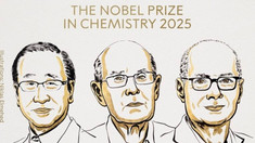 Premiul Nobel pentru Chimie 2025 a fost câștigat de trei cercetători „pentru dezvoltarea structurilor metal-organice”