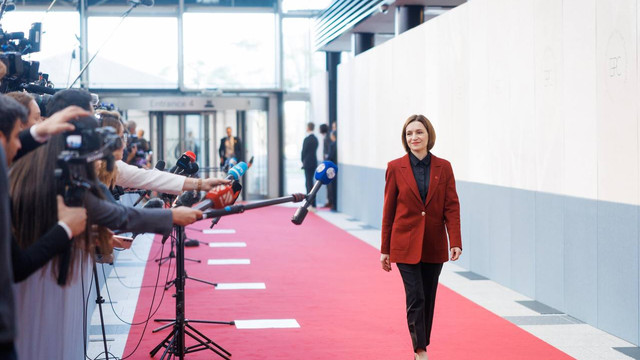 FOTO | Președinta Maia Sandu participă la Summitul CPE de la Copenhaga. Agenda include întrevederi cu lideri europeni

