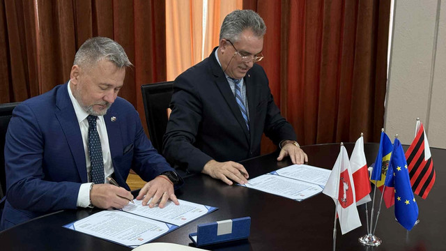 FOTO | Orașele Ungheni și Konin din Polonia au semnat o Declarație de cooperare pentru integrarea europeană a Republicii Moldova 