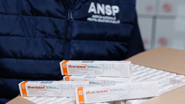Începe vaccinarea împotriva gripei. Un lot de 240 de mii de doze de vaccin a ajuns în Republica Moldova 
