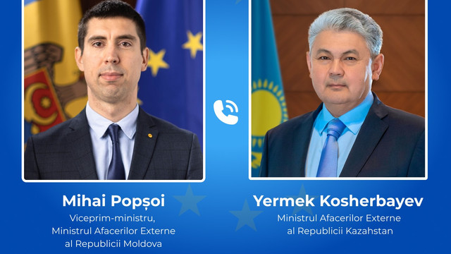 Mihai Popșoi a avut o discuție cu noul ministru de externe al Kazahstanului 