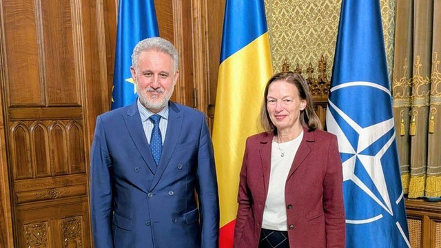 Întrevedere la Cotroceni între consilierul prezidențial Marius Lazurca și ambasadoarea Germaniei la București. Accentul discuțiilor a fost pus pe sprijinul acordat Republicii Moldova Întrevedere la Cotroceni între consilierul prezidențial Marius Lazurca și ambasadoarea Germaniei la București. Accentul discuțiilor a fost pus pe sprijinul acordat Republicii Moldova