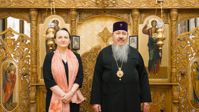 Ambasadoarea UE în Republica Moldova, Iwona Piórko, în vizită la Mitropolia Basarabiei. Combaterea propagandei politico-religioase, pe agenda discuțiilor (FOTO) Ambasadoarea UE în Republica Moldova, Iwona Piórko, în vizită la Mitropolia Basarabiei. Combaterea propagandei politico-religioase, pe agenda discuțiilor (FOTO)