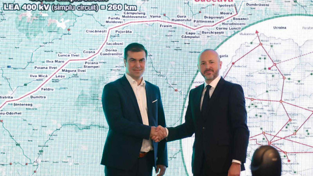 România și Republica Moldova, mai aproape energetic: Transelectrica lansează construcția a două linii de 400 kV care vor conecta Suceava de Bălți

