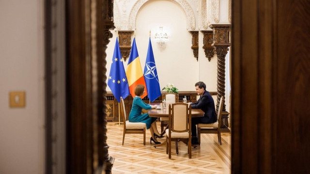 Maia Sandu a avut o întrevedere cu Nicușor Dan la București  Maia Sandu a avut o întrevedere cu Nicușor Dan la București