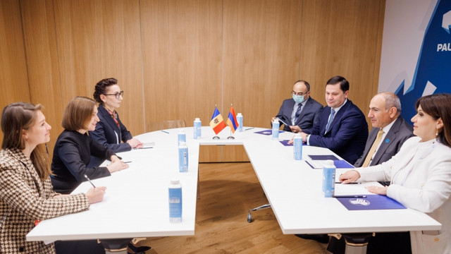 Maia Sandu a avut o întrevedere cu Prim-ministrul Armeniei, Nikol Pașinian: au discutat despre promovarea păcii și stabilității în Europa (FOTO)