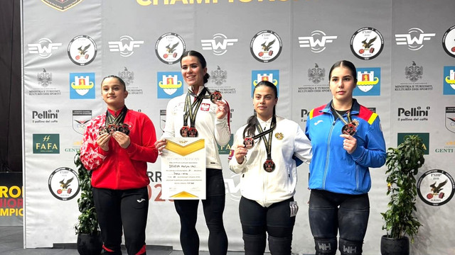 Trei medalii de bronz pentru Republica Moldova la Campionatele Europene de haltere sub 20 și 23 de ani