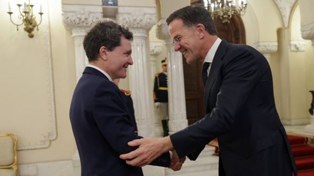 VIDEO | Șeful NATO a ajuns în România. Mark Rutte a fost primit de Nicușor Dan la Palatul Cotroceni 