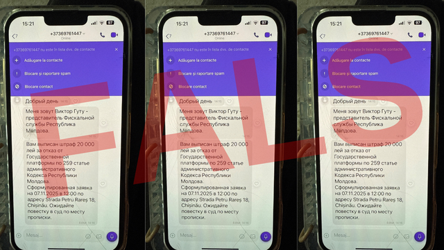 Fiscul atenționează despre un fals privind notificarea contribuabililor prin Viber și Telegram