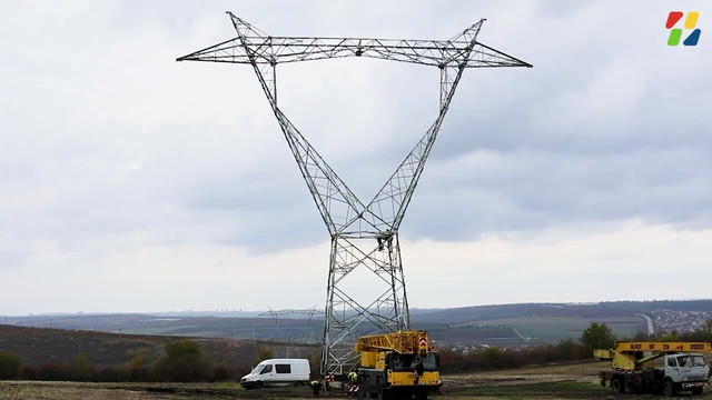 VIDEO | Linia Electrică Aeriană Vulcănești–Chișinău este aproape gata. 99% din lucrări au fost au fost executate 