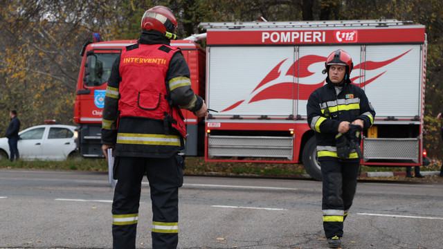 Exercițiu tactic în Chișinău: IGSU a simulat stingerea unui incendiu