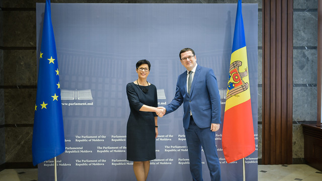 Marta Kos s-a întâlnit cu Igor Grosu și cu membrii Comisiei parlamentare pentru integrare europeană. Ce au discutat (FOTO, VIDEO)