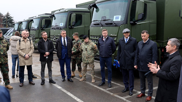 Armata Națională a primit un lot de unități de transport logistic modern, din partea Uniunii Europene
