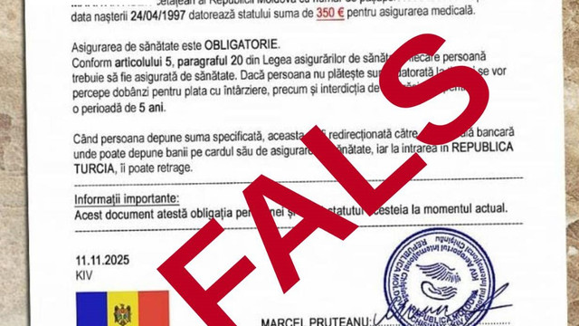 Serviciul Vamal avertizează asupra unui document fals atribuit instituției