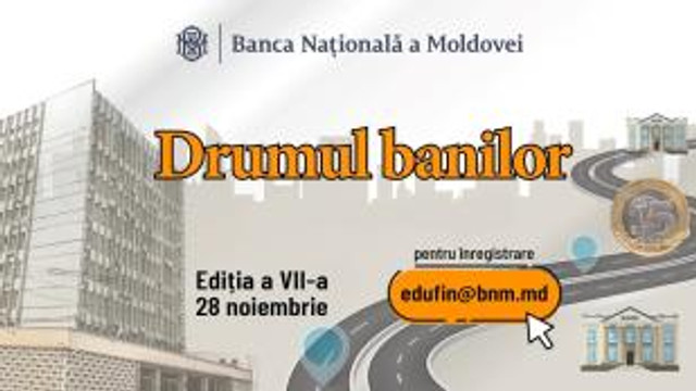 „Drumul banilor”. Banca Națională invită tinerii să sărbătorească Ziua leului moldovenesc